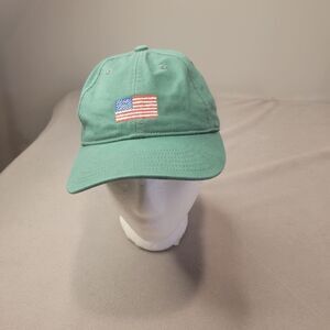 Harding Lane Men Hat Green American Flag